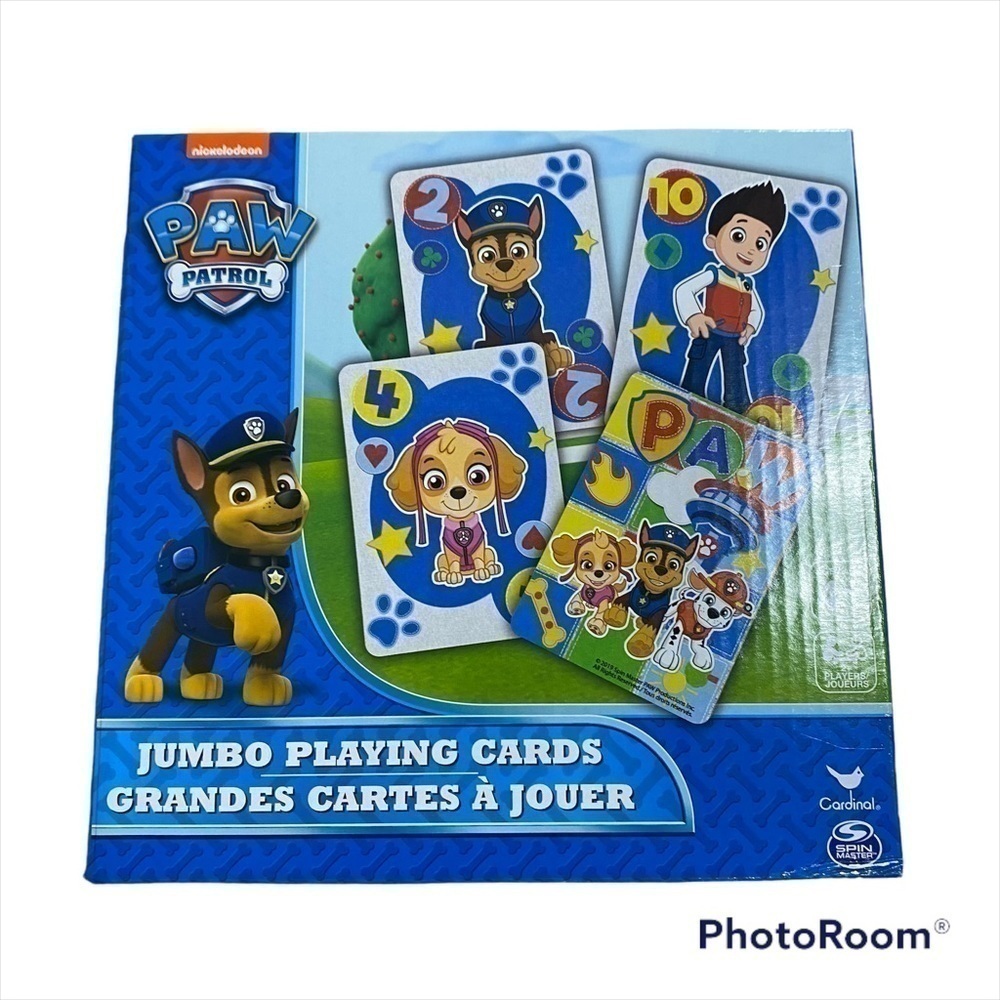 Paw Patrol Jumbo Playing Cards NWT Kids Toy Game Nickelodeon
